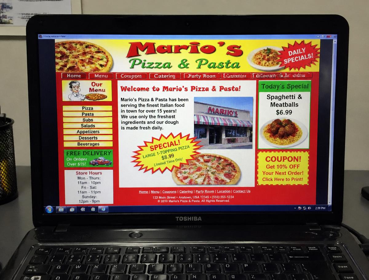 Outdated website before NOVORA redesign